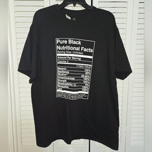Pure Black Graphic Men's T-Shirt 2XL